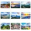 Ímã de Geladeira de Vidro da Mansão do Governador Lingnan de Wuzhou Arquitetura Antiga Lingnan Luzes Brilhantes Lembrança Turística Presente Ornamento de Exibição Magnético