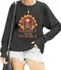 Talla Europea Comercio Electrónico Amazon Comercio Exterior Estampado de Halloween Colorido Verano Sudadera para Mujer
