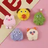 Disfraz de Monstruo Peludo Dibujos Animados Joyería de Resina Accesorios Estuche para Teléfono DIY Gel de Crema Pasador Hecho a Mano Parche Pequeño