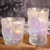 Taza de agua de vidrio con diseño de glaciar creativo, taza de cerveza colorida para el hogar, taza de té, taza de desayuno, taza de jugo, venta al por mayor de fábrica