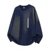 Camiseta de Manga Larga Sencilla de Color Sólido para Hombre ACU Hombres 2026 Otoño/Invierno Nueva Llegada Decoración de Cremallera Holgada Casual Superior Hombres