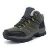Calor de Outono e Inverno Mais Algodão Atacado Dropshipping Sapatos de Escalada Outdoor de Cano Alto Estilo Casal Tamanho Grande Caminhada Antiderrapante Sapatos de Algodão Masculinos e Femininos
