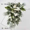 Novo Arranjo Grande de Chão para Casamento Banquete de Noivado Flor Artificial de Seda Acabado Arranjo Floral Decorativo Corredor Arte Floral para Casamento
