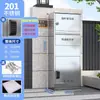 Caja de entrega a domicilio exterior de acero inoxidable, gabinete de almacenamiento de paquetes antirrobo para la entrada, caja de recogida privada montada en la pared para villas