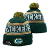 2026 Nuevo Gorro de Punto con Pompón de Color Mixto al por Mayor, Gorro de Lana de Equipo de Rugby, Jacquard de Doble Cara, Estilo Retro Artístico