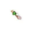 Venta al por mayor de fábrica Popular Anillo de Diopsido Natural Plata S925 Incrustado con Piedra Principal 5*5 Joyería de Lujo Venta Directa de Fábrica