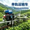 Vehículo de transporte monorraíl para huertos de montaña, transporte de carga todoterreno de alta potencia para agricultura, minitren de montaña para té