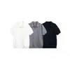 Camisa Polo Tricotada Estilo Minimalista Old Money de Alta Qualidade para Homens e Mulheres, Polo de Manga Curta com Gola Reversível de Verão15