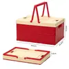 Caja de Regalo para Reunión Anual, Estilo Navidad y Año Nuevo, Caja de Almacenamiento Plegable, Caja de Regalo, Caja de Camping, Caja de Regalo Estilo IP, Cesta de Compras Portátil