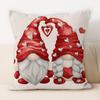 Amazon Transfronterizo Nuevo Día de San Valentín Letra Enano Estampado Divertido Decoración Festiva Lino Funda de Cojín Unilateral