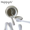 Mini cuchara para mascarilla en forma de palo, cosmética blanca, extractor de crema para ojos, aplicador de crema con recubrimiento de plástico, molde de cuchara en palo
