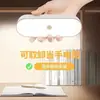 Botão Retangular Luz Noturna de Indução Magnética Carregamento Sem Fio Luzes de Três Cores Sem Instalação Necessária Armário Cabeceira Luz de Despertar