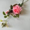 Flores Artificiais de Rosa Hidratantes e Umectantes para Decoração de Sala de Estar, Arranjo Floral de Interior, Flores de Chão em Múltiplas Camadas