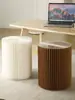 Taburete Plegable Redondo de Papel, Taburete Bajo para Cambiarse los Zapatos, Taburete Multifuncional Doméstico Tendencia Portátil de Papel Kraft, Taburete para Entrada