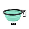 Tigela Dobrável de Silicone para Cães e Gatos Tamanho Grande Tamanho Pequeno Bacia Dobrável para Água Potável Portátil ao Ar Livre Água Potável para Camping Comida para Gatos