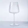 Nueva Taza Transparente Grande de Barriga Estilo Ins con Puntos de Ola y Grano Copa de Vino Plástico Acrílico Copa de Vino Tinto Copa de Champaña Copa de Agua