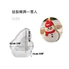 Molde de Silicona para Velas de Navidad Hombre de Jengibre Muñeco de Nieve Copo de Nieve Velas Aromáticas Adorno de Yeso Molde Venta al por Mayor