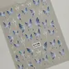 Celebridad de Internet Pegatina para Uñas Mariposa Aurora 5D Estereoscópica en Relieve Concha Luz Mariposa Calcomanía DIY para Uñas Arte Joyería Estilo Ca