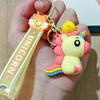 Llavero de Peluche de Unicornio Pájaro Cucú Colgante Pequeño Venta al por Mayor Llavero de Coche Accesorios para Mochila Juguete de Moda