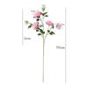 Flor Artificial Multicabezal Rosa Pequeña Rosa Decoración para el Hogar Proyecto Decoración de Boda Floricultura Flor Falsa Rosa Rosa