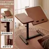 Escritorio de computadora de altura ajustable para dormitorio, uso doméstico, mesita de noche, escritorio móvil, escritorio de oficina simple, banco de trabajo de altura ajustable