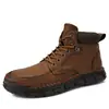 Botas Martin de Suela Gruesa para Hombre Estilo Británico Botas de Nieve Nuevas Botas Casuales para Hombre Botines Cálidos con Forro de Felpa