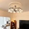 [Transfronterizo] Segunda Mano Nuevo Restaurante Dormitorio Zhongshan Iluminación Lámpara de Cristal Candelabro para Sala de Estar Estilo Lujo Ligero Americano Retro Francés