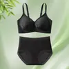 Sujetador Push-Up para Busto Pequeño Encaje Sin Costuras Ropa Interior Fina para Mujer Estilo Chino Estampado Sujetador para Mujer Conjunto de Sujetador Anticaída