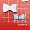 Corbata de Moño Cuadros Color Hielo Translúcido Accesorios de Resina DIY Tocado Pinza para el Cabello Funda de Teléfono Hebilla de Zapato Adornos