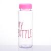 Popular Taza de Plástico Mybottle Taza de Limón Taza para Té con Leche Jugo Bebida Taza para Beber Directamente 500ml Estilo Coreano Taza de Boca Grande