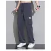 Pantalones de trabajo de seda helada transfronterizos para hombre, estilo fino de verano, marca de tendencia americana, pierna recta holgada, pantalones casuales de pierna ancha fluidos