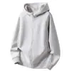 Novedad Otoño e Invierno 2025 Sudadera con Capucha y Cardigan Simple Holgada Cómoda Versátil Casual Tendencia Estilo Hong Kong Disponible