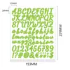 Adesivos criativos DIY para estudantes transfronteiriços, letras em inglês, adesivos coloridos autoadesivos para decorar garrafas de água e cartões de felicitações