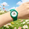 Nuevo reloj de dibujos animados de Rilakkuma, lindo reloj para niños, reloj de cuarzo para exámenes de estudiantes de secundaria, reloj silencioso al por mayor