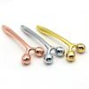 Pesquisa e Desenvolvimento Personalizado Instrumento de Rolo de Metal Facial Bastão de Massagem 3D Portátil Instrumento de Introdução de Essência para Lifting Facial Bastão de Beleza