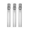 Fábrica em estoque atacado 5ml10ml frasco de amostra de vidro subembalagem frasco spray frasco de perfume transparente fosco frasco com tubo de puxar