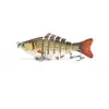 Cebo Artificial de Plástico 10CM 15G Plástico Biónico Señuelo Duro Simulación de Pez Multi-sección Pez Cebo Artificial Señuelo para Pesca de Agua Dulce Señuelo de Siete Secciones