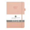 Planejador de Agenda Transfronteiriço 2027 A5 Livro de Calendário Inglês Planejador Diário de 365 Dias Caderno Simples Pode Ser Impresso com Logo
