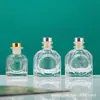 Botella Vacía de Aromaterapia sin Fuego, Jarrón Hidropónico para el Hogar, Adorno de Vidrio, Difusor, Perfume, Agua Floral, Botella de Vidrio Recargable