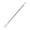 Fabricante en stock acero inoxidable doble cabeza empujador de acero para quitar uñas, limar uñas, quitar cutículas, quitar piel muerta, manicura de bordes de uñas, herramientas de arte de uñas