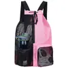 Stock Listo Bolsa de Natación Mochila de Malla con Cordón con Bolsillo Húmedo Mochila de Playa, Adecuada para Nadar, Gimnasio y Ejercicio