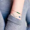 Estilo Europeo y Americano Transfronterizo Estilo Nuevo Ilimitado con Accesorios de Circonita Cúbica Pulsera Pulsera de Piedra de Nacimiento Corazón Joyería Simple para la Mano