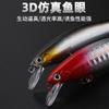 Cuchillo plateado sumergido señuelo Mino Luya lanzamiento súper largo mosca muerta hundimiento lento hundimiento agua 4g boca cocked pez mandarín cebo artificial venta al por mayor