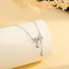 Colar Sinos de Vento Lírio-do-Vale para Mulheres, Corrente para Clavícula, Design de Nicho de Luxo Leve, Corrente Floral para Clavícula com Design de Alta Qualidade e Doçura