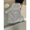 MISS Verão Estilo Coreano Elegante Gentil Feminina Slim-Fit Cintura Marcada Ombro a Ombro Manga Curta Blusa W69089