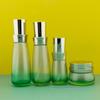 Fabricante Bomba de Loção Conjunto de Cosméticos Frasco Reembalado Vidro Frasco Vazio 120ml Tônico Frasco Vazio Transparente Atacado