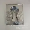 Inodoro de Sentadillas con Descarga de Agua de Acero Inoxidable al por Mayor Material 304 Más Deflector para Prevenir Salpicaduras de Agua Inodoro de Sentadillas de Acero Inoxidable