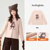 Conjunto de Otoño Pudding Haru para Niñas, Camiseta Interior Dulce de Manga Larga, Nuevo Estilo de Otoño 2026, Camiseta Interior Casual para Niños Amigable con la Piel