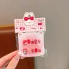 Pegatinas de Manicura de Dibujos Animados para Niños, Parches de Uñas Postizas para Mujeres, Pegamento de Gelatina, Uñas Portátiles Cortas Desmontables, Juguetes para Uñas, Regalos