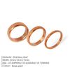 Anillo de Acero Inoxidable Nuevo Europeo y Americano Emanco Nicho Anillo de Arena para Uñas de Gama Alta Anillo de Acero de Titanio Joyería de Mano Mate